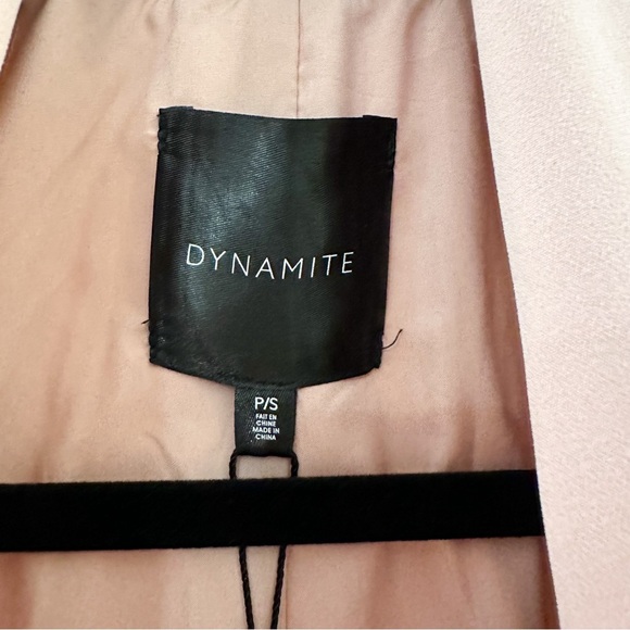 NWT Dynamite Blush Pink Oversized Single Button Blazer sz Small - Picture 3 of 4